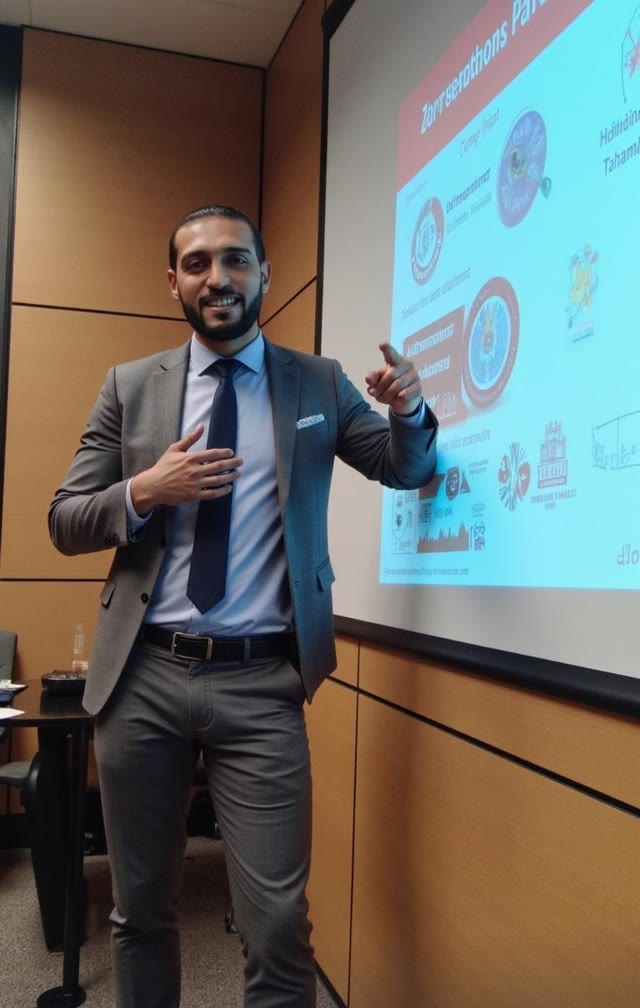 M. Hassouna, fondateur de Marketing Success, agence de marketing digital au Maroc et en France, lors d'une présentation client